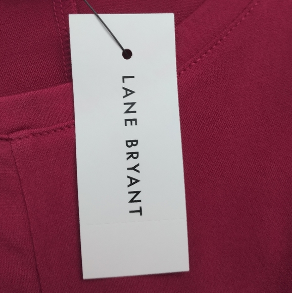 Lane Bryant Womens Plus Size Pink Sleeveless Twist Tank Top Size 22 24 - Picture 8 of 10